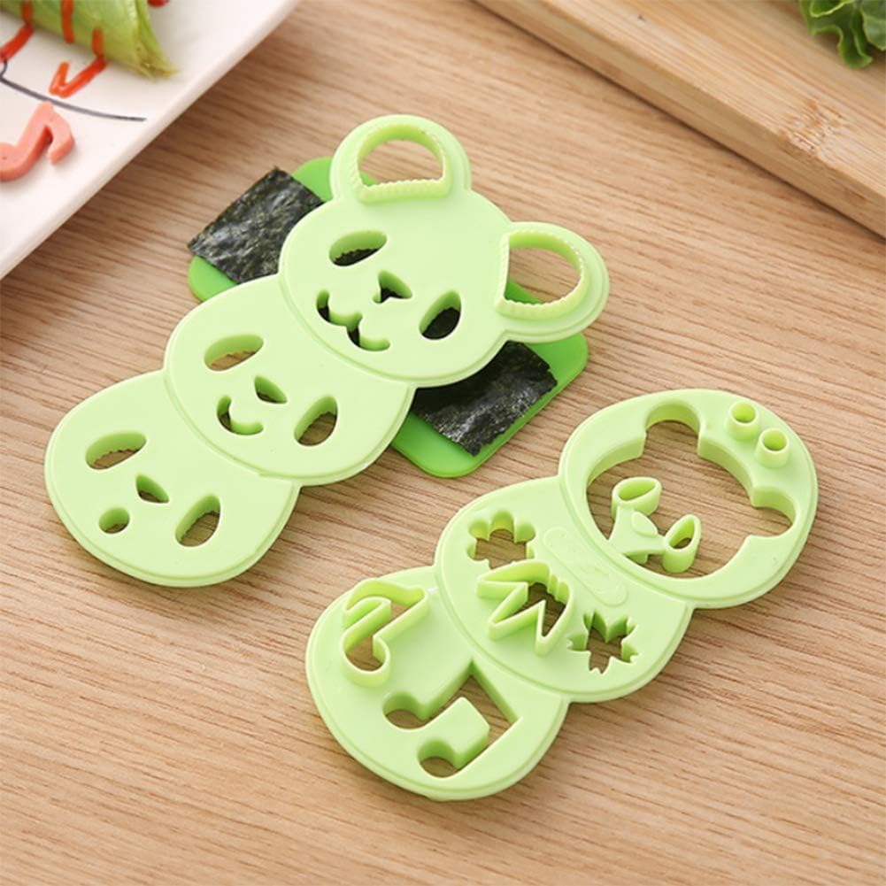 JENNY-BABY Onigiri Mold, Bento Box Accessories Bento Boxes for Kids Lunches Decor Lunch Box for Kids Kawaii Kitchen Sushi Kit of Animal Shape Sushi Mold DIY Press Sandwich Maker for Sandwich Press image number 4