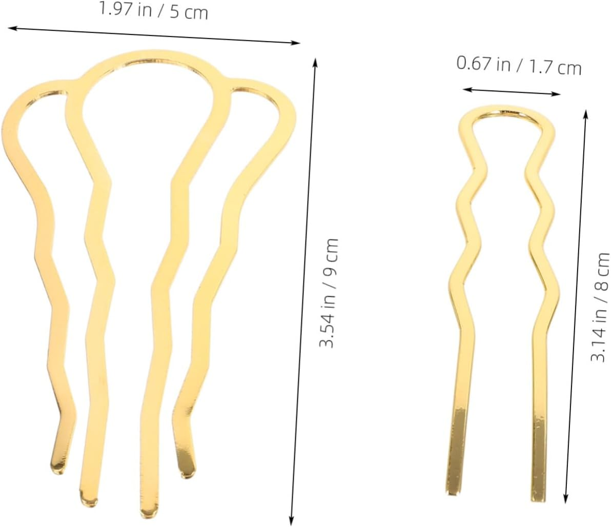 Gogogmee 4Pcs Wedding Hair Comb French Side Hairpin Hair Accessories for Women Bridal image number 1