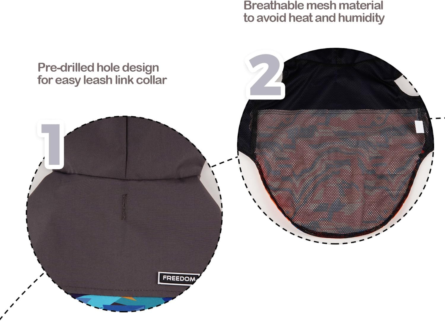 BPS Waterproof Pet Dog Rain Jacket Waterproof Hooded Pocket for Small Medium Large Dogs with Material 100% Polyester (S, Decorative Red) BPS-16173RJ image number 2