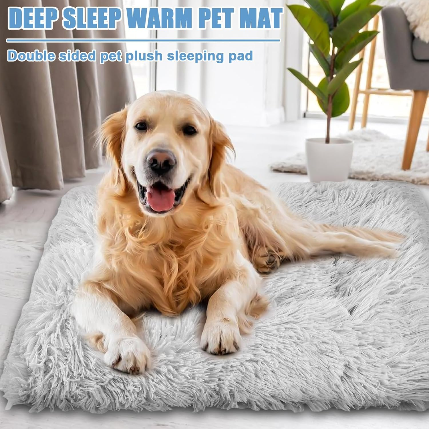 50 X 60 Cm Fluffy Cat Bed, 2-In-1 Cat Blanket for Cats, Washable Cat Cushion, Dog Bed, Cat Sofa, Cat Bed for Cats and Small Dogs (Green) image number 5