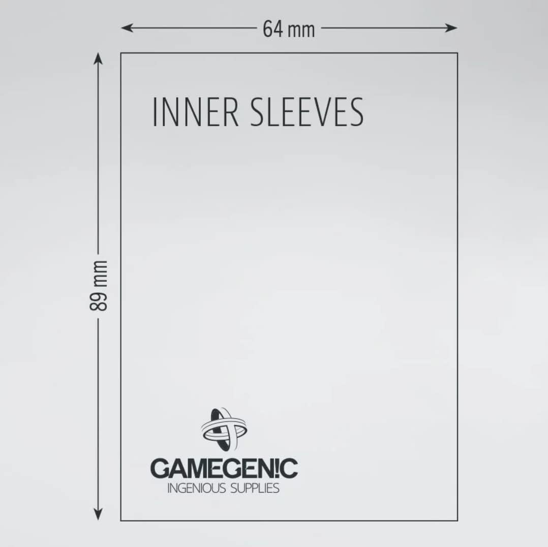 Gamegenic | Matte Double Sleeving Pack 100 - Clear & Black (2 X 100Ct.) | Accessory image number 2