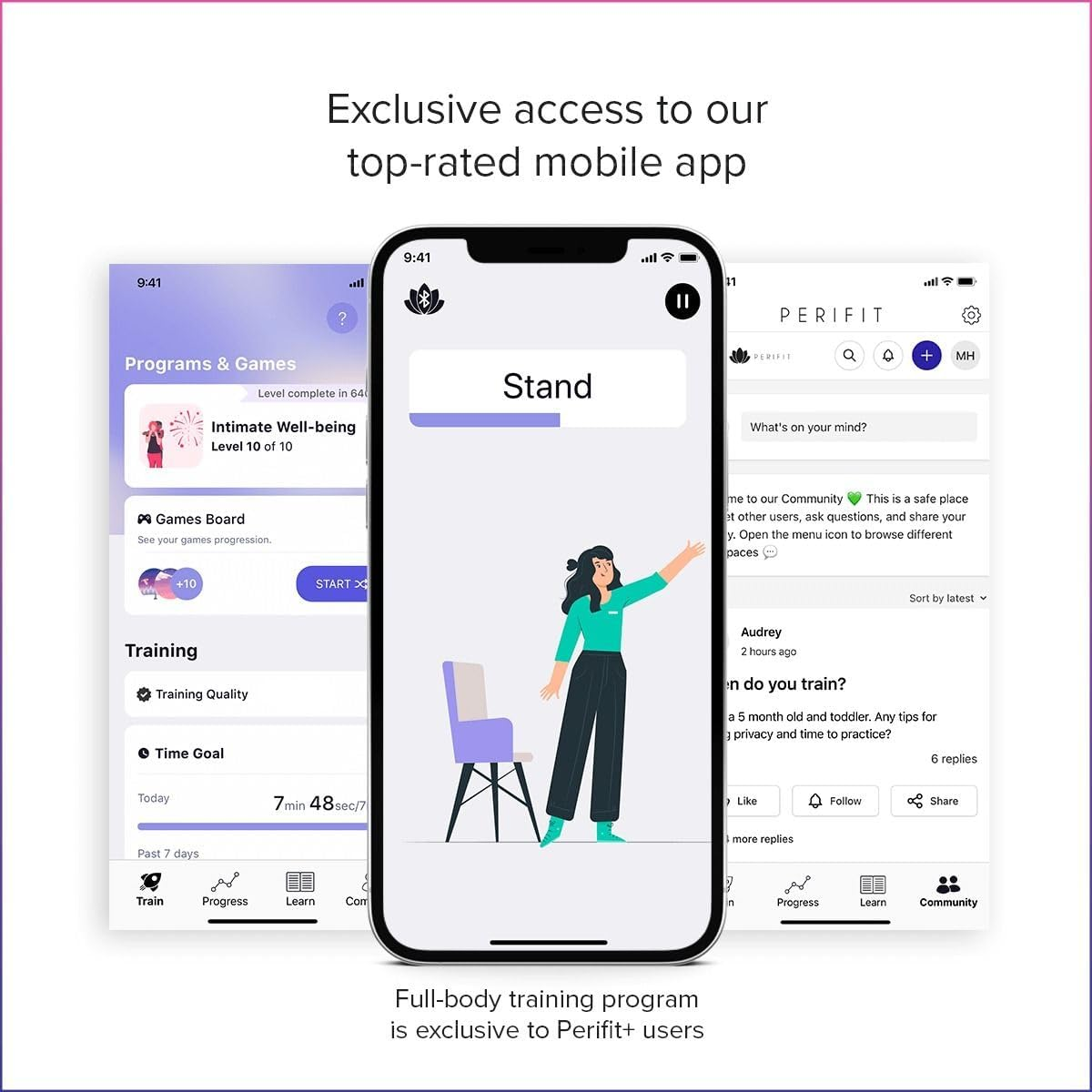 Perifit Care + | Pelvic Floor Exerciser with App | Kegel Trainer | Strengthen Your Pelvic Floor, Get Better Bladder Control, Stronger Pelvic Support and Faster Postnatal Recovery image number 2