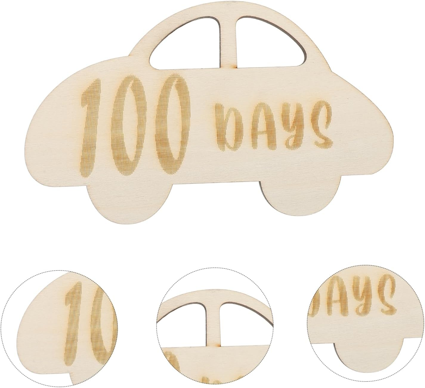 ARTSEWPLY Days Milestone Wooden Marker Cards Newborn Growth Photo Props for Celebrating Milestones for Capturing First Moments image number 3