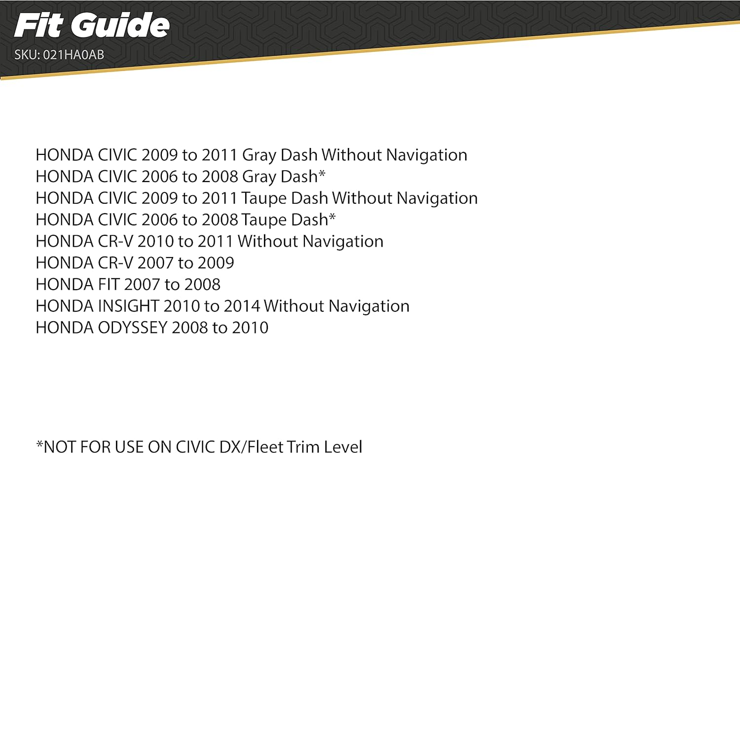 Scosche HA0AB Car Radio Wiring Harness and Antenna Adapter Compatible with Select 2006-14 Non-Factory Amplified Honda Vehicles - Aftermarket Stereo Receiver Wire Kit - See Fit Guide to Verify Vehicle image number 4