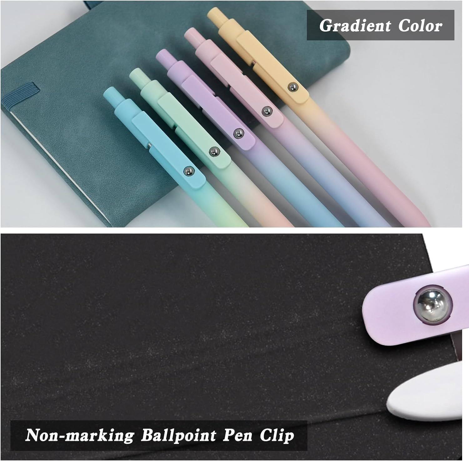 5 PCS Cute Gel Pens, Pastel Fine Point Pens, Aesthetic Ball Point Pens 0.5 Mm Black Ink, Pretty Smooth Writing Pens for Note Taking Journaling, Gifts for Women Girls Nurse School Office Supplies image number 1