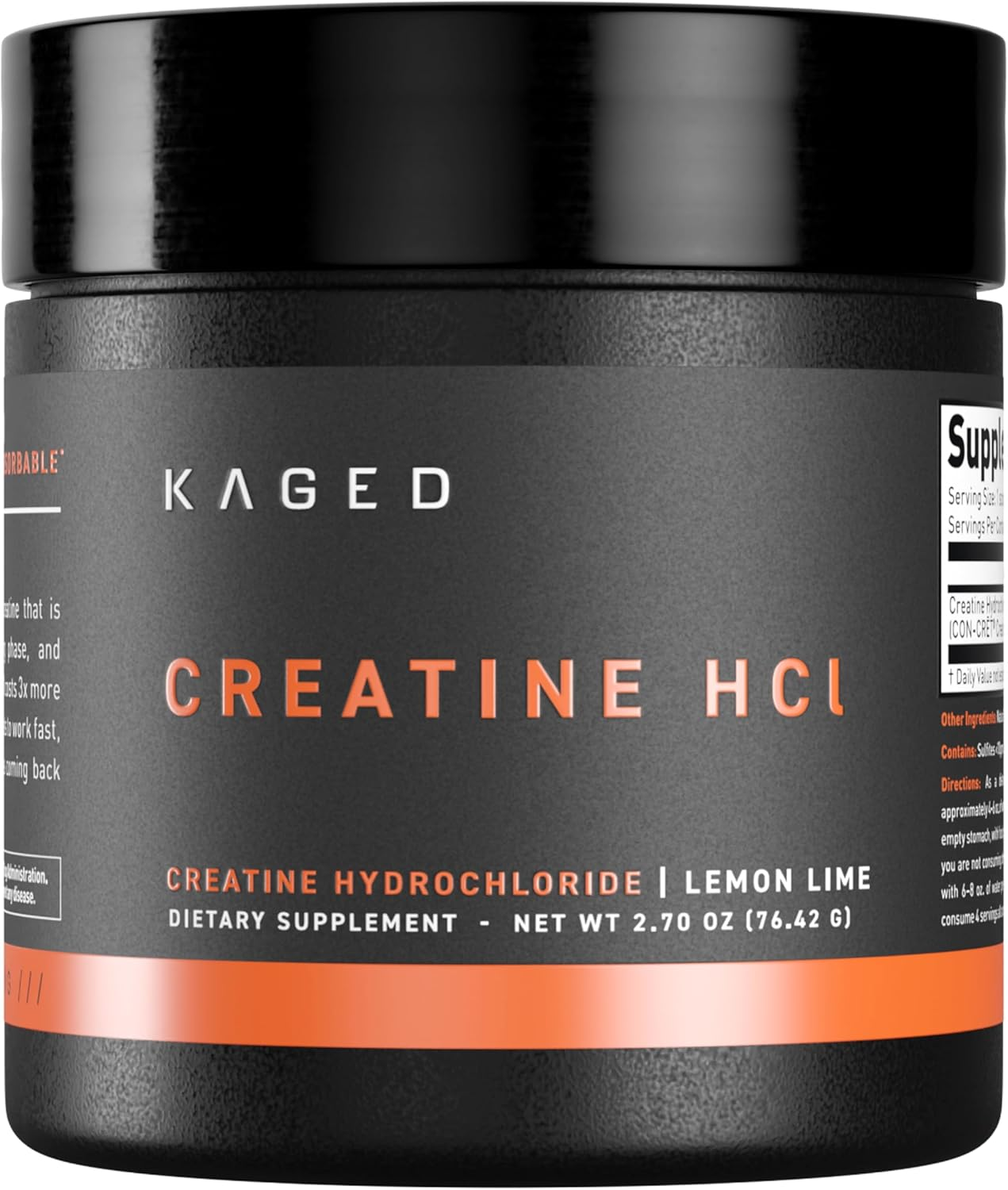 KAGED MUSCLE Patented C-HCI Creatine - Lemon Lime
