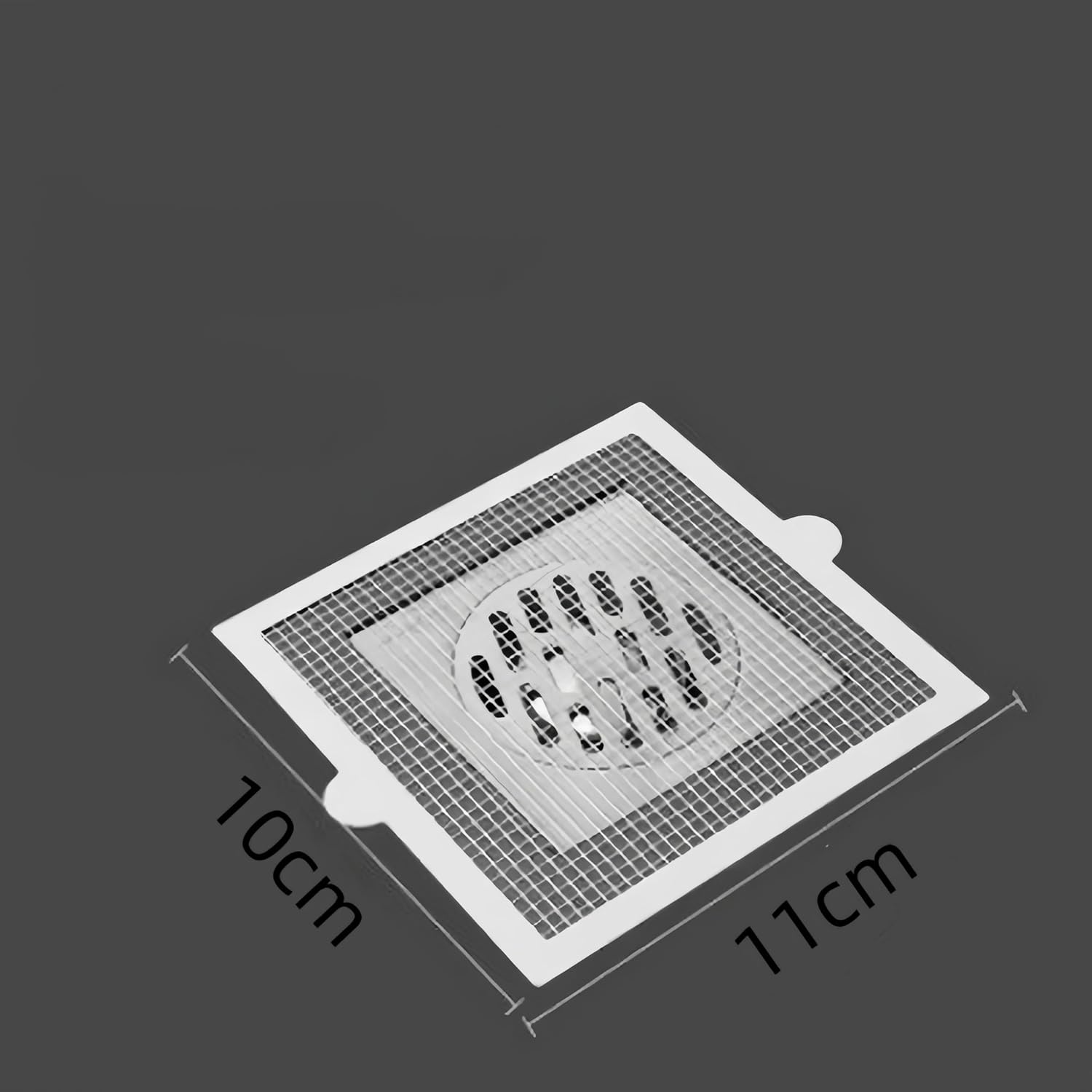 Shower Drain Hair Catcher, Strainers Catcher Mesh Stickers for Bathtub Drain,Shower Filter (Square,100Mm) image number 2