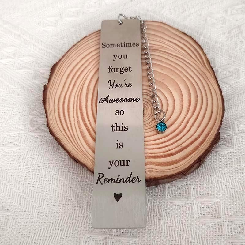 Christmas Birthday Gifts Bookmarks Inspirational Gift Bookmark for Women Men Sometimes You Forget You'Re Awesome Gift Book Marks for Book Lovers Coworker Gifts for Bookworm image number 4