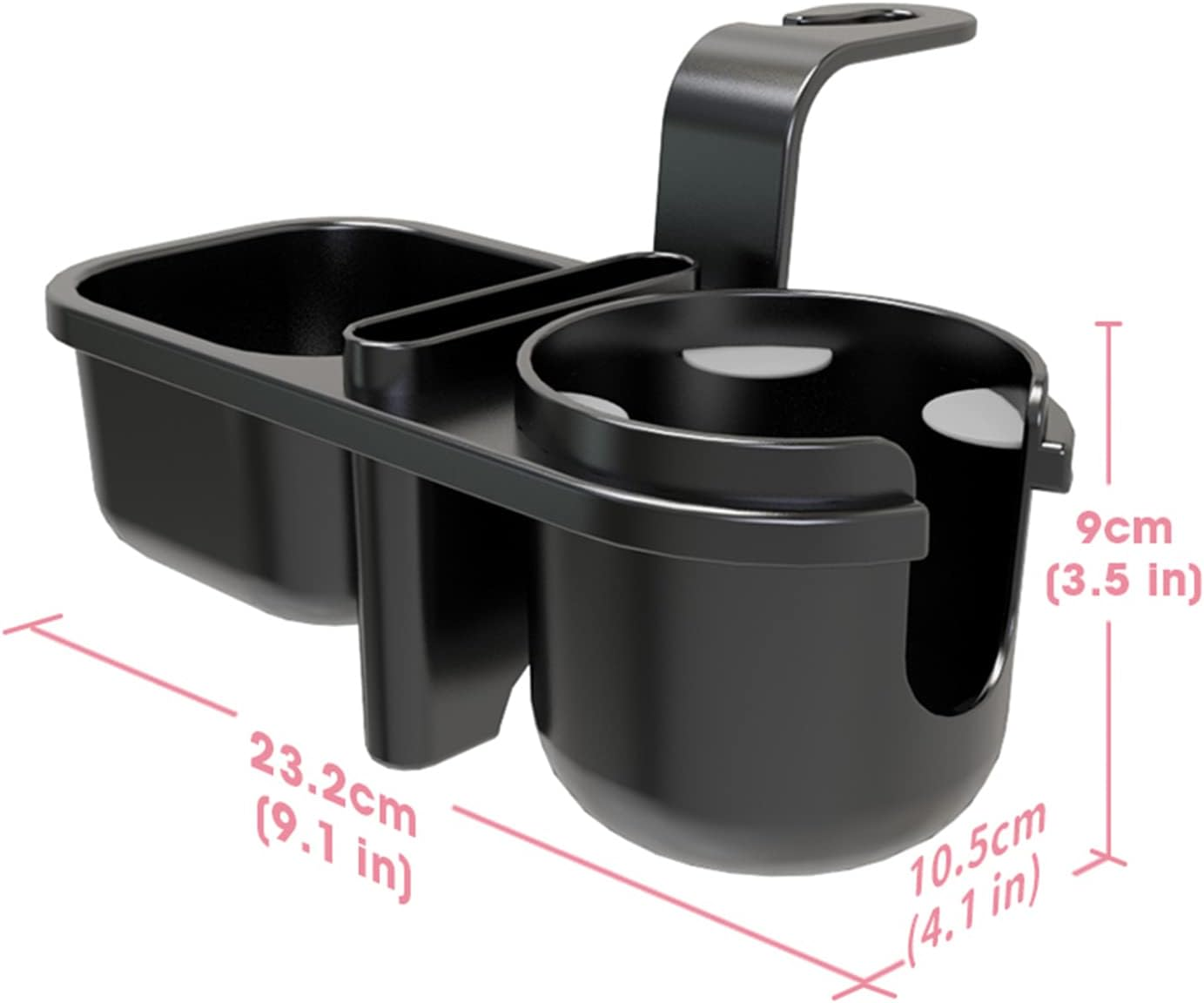 Wedfeir Car Headrest Backseat Organizer with Cup Holders, 3 in 1 Back Seat Holder Hook, for Kids, Food Table or Sauce Holder, Travel Accessories. image number 4