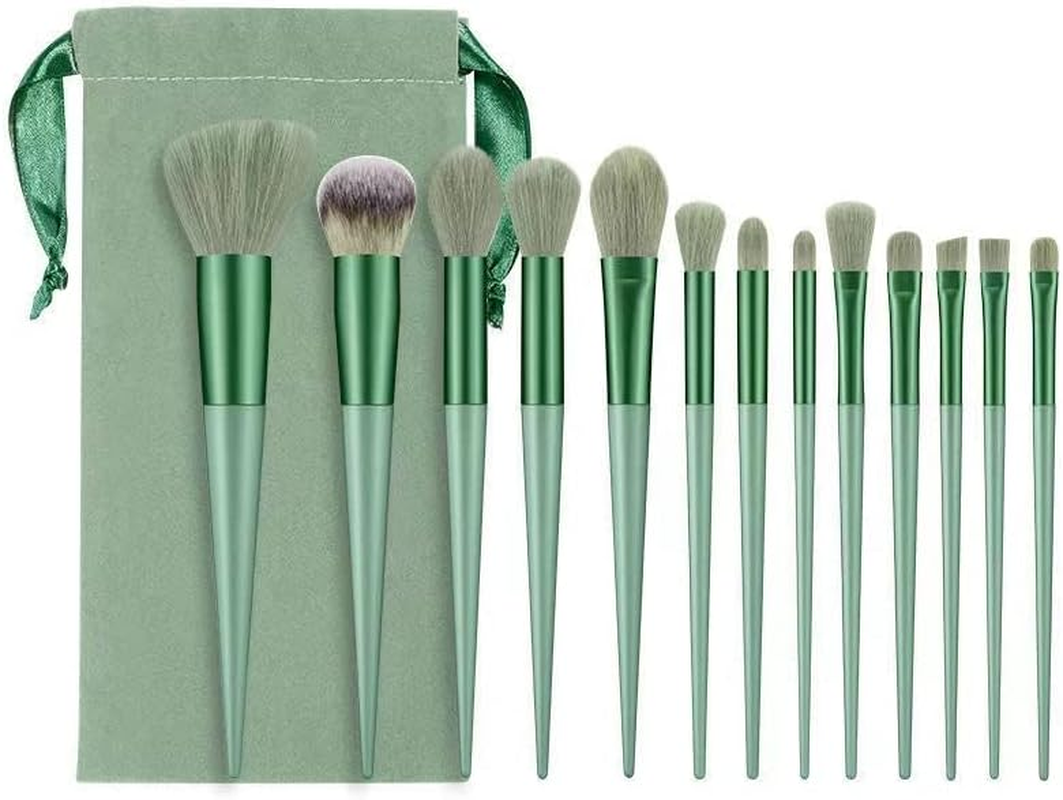 13 Pcs Professional Makeup Brushes Set Beauty Foundation Eyeshadow Makeup Brush - Available in Pink & Green