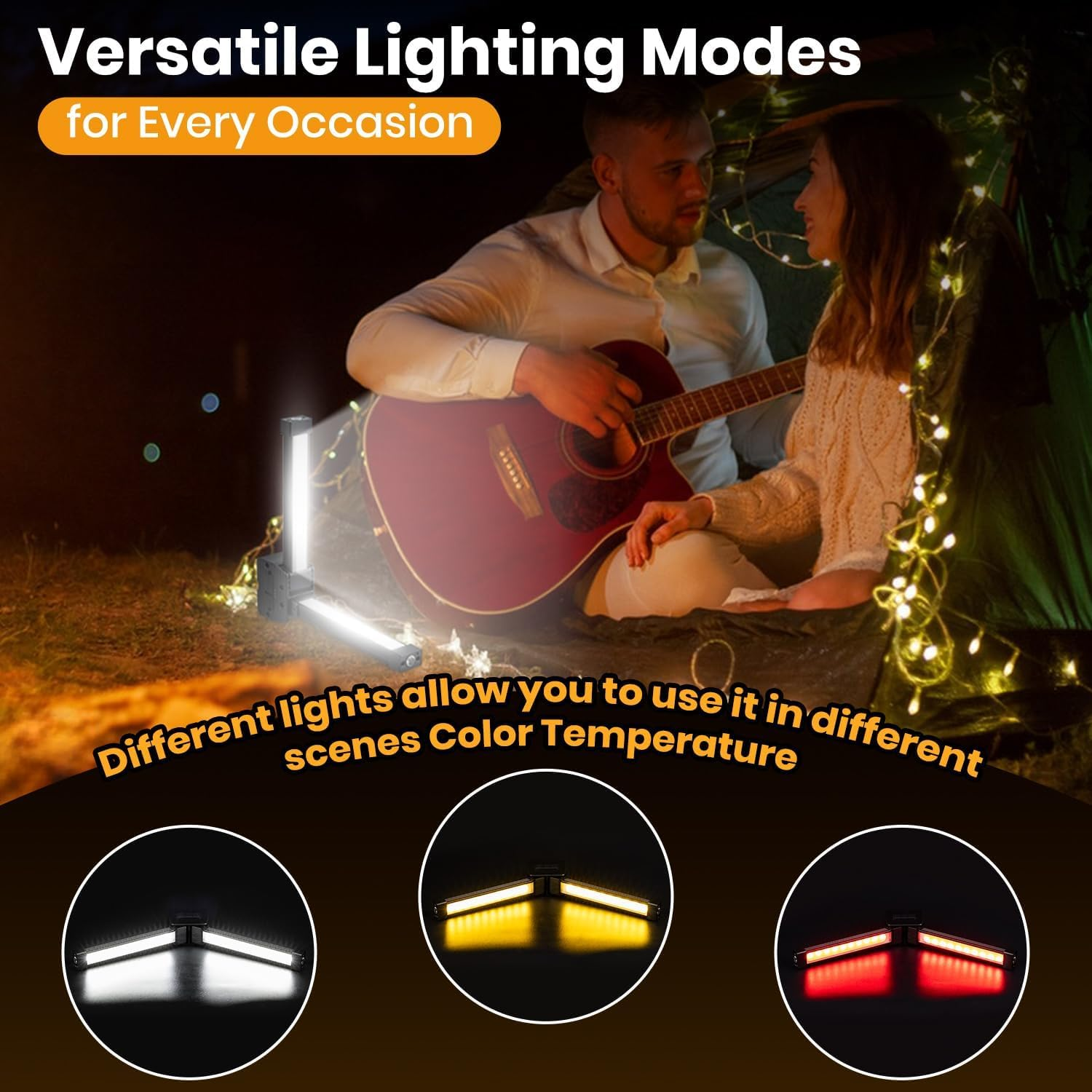 Gym Lighting Pro - Magnetic LED Posing Lamp for Bodybuilding, Rechargeable Adjustable Brightness Home Gym & Garage Studio Lights image number 3