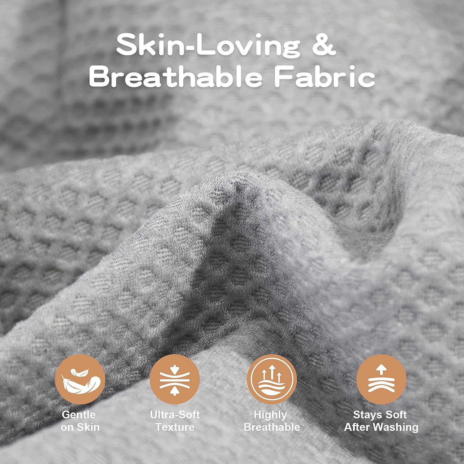 Changing Pad with Waterproof Cover and Removable Towel Liner, U-Shaped Contoured Sides, Safety Strap & Non-Slip Base, Fits Standard Changing Tables image number 4