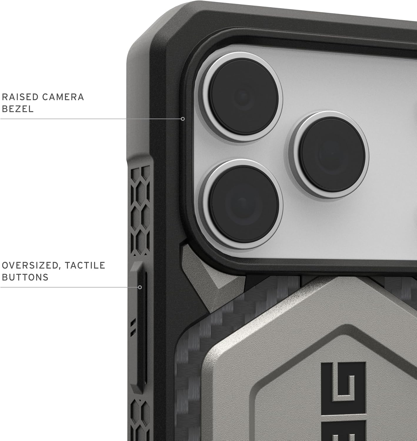 Urban Armor Gear UAG Monarch Pro Rugged Phone Case Iphone 17 Pro - Titanium, Phone Case Cover Magsafe Compatible, Apple Iphone Protector image number 1