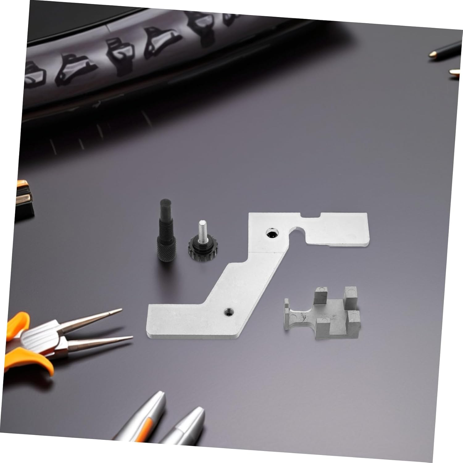 GANAZONO 3Pcs Engine Timing Tool Kit Camshaft Gear Holder Professional Car Accessories Timing Tool Metal Construction image number 4