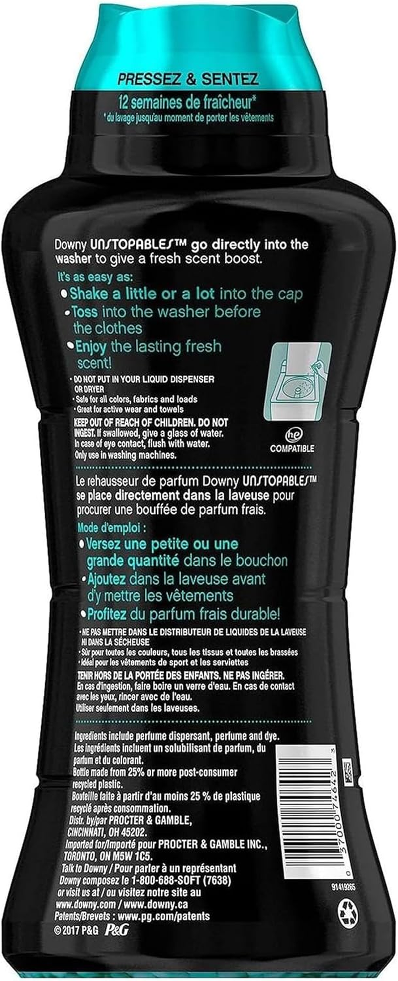 Downy Unstopables Fresh in Wash Scent Booster 1.06KG image number 4