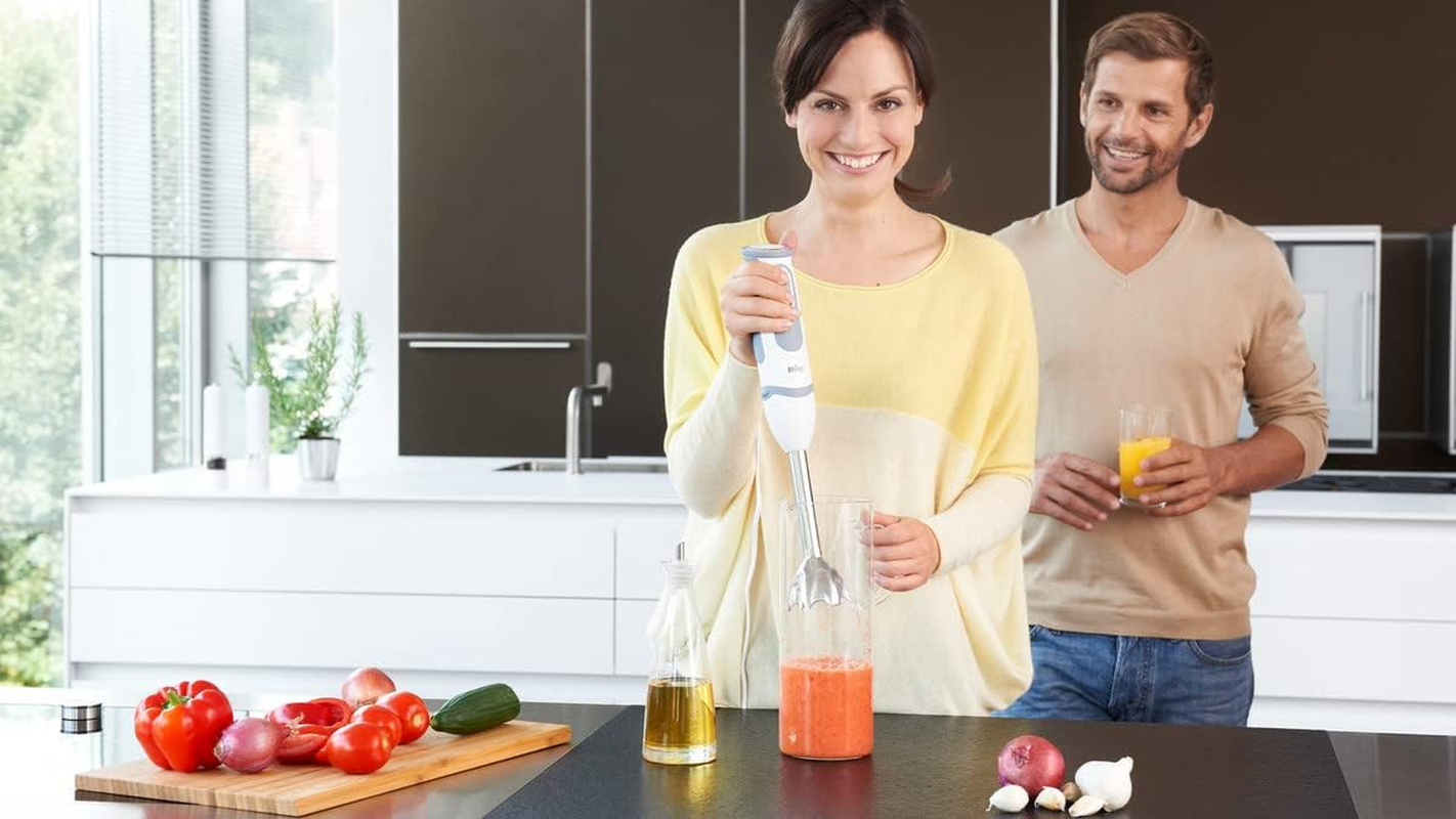 Braun House Hold Mq5200 Hand Blender, Plastic, White/Grey image number 4