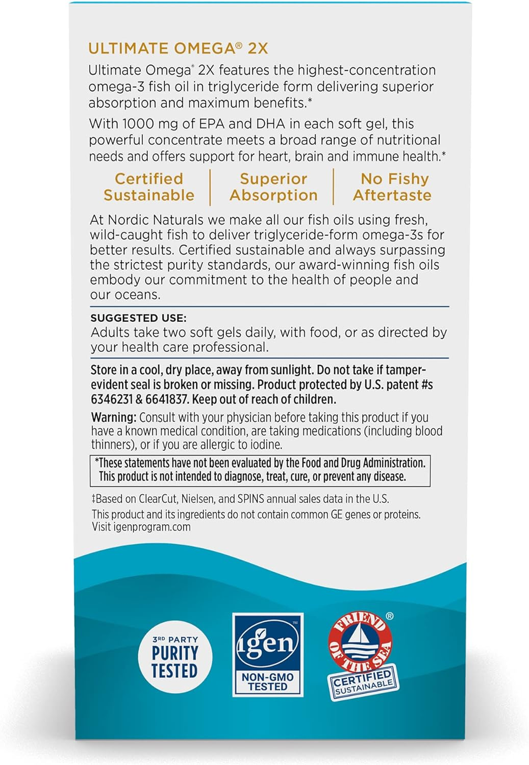 Nordic Naturals Ultimate Omega 2X Softgels, 2150 Mg,60 Capsules image number 6