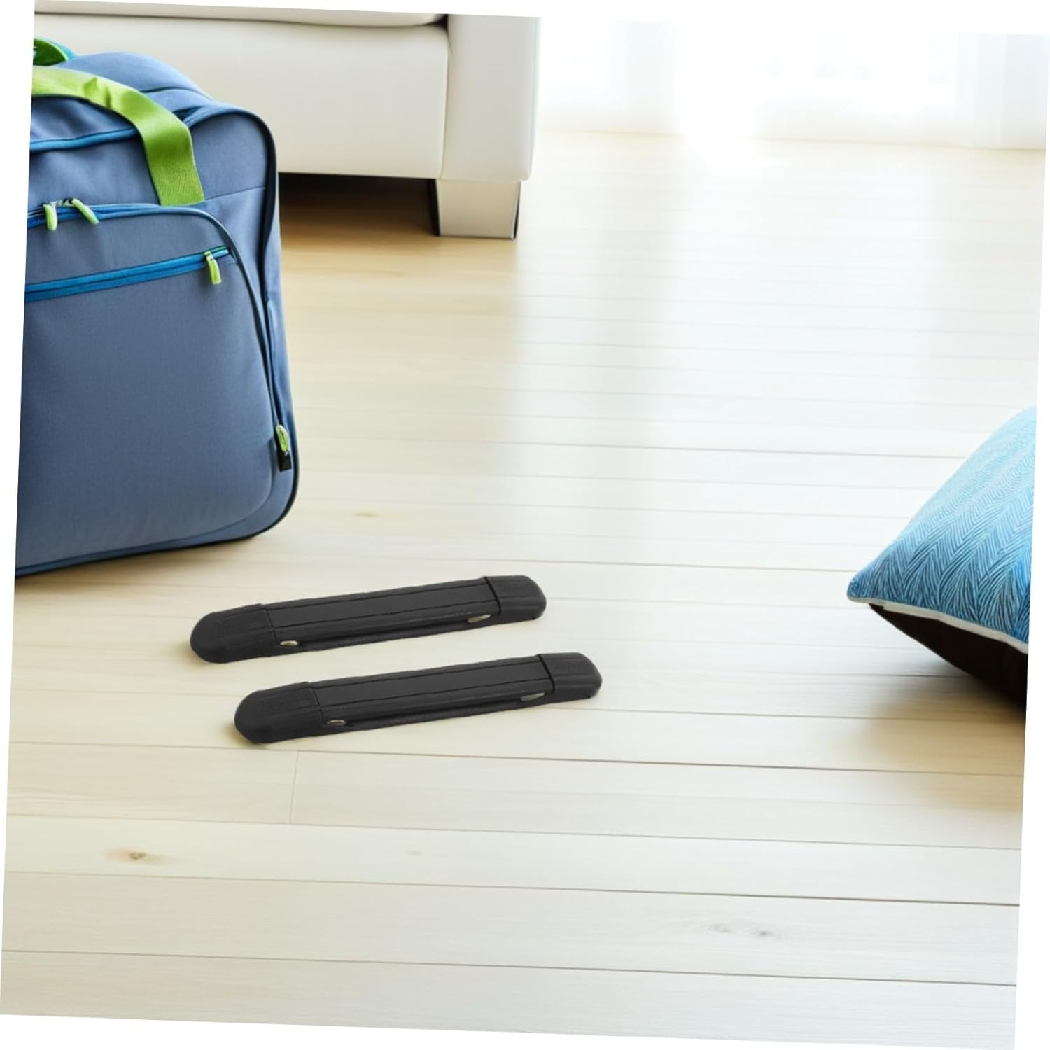 WESIEVYA 12Pcs Black Plastic Luggage Replacement Handles Ergonomic Lightweight Suitcase Grip Straps for Travel Case Backpack Wrap Handles Easy Install Accessories for Bag Repair image number 4