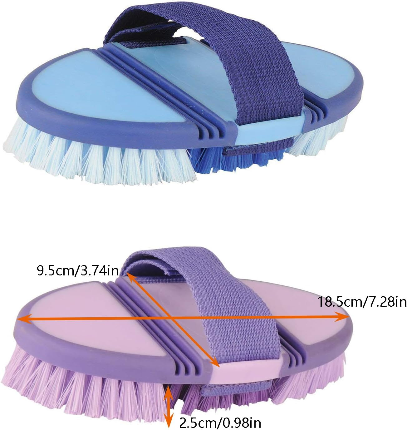 Taicols Horse Brush, 1 Pcs Horse Hair Brush, Horse Grooming Brush, Bendable Brush, Flexible and Bendable Brush, Soft Horse Cleaning Brush, Horse Grooming Tool for Horses, Horse Hair Cleaning Brush (Blue) - Purple image number 4