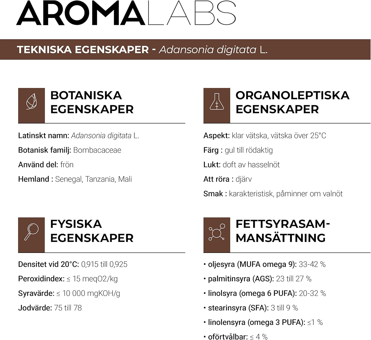 ORGANIC - BAOBAB Oil - 100Ml - 100% Pure, Natural, Cold Pressed and Cosmos Certified - AROMA LABS (French Brand) image number 5