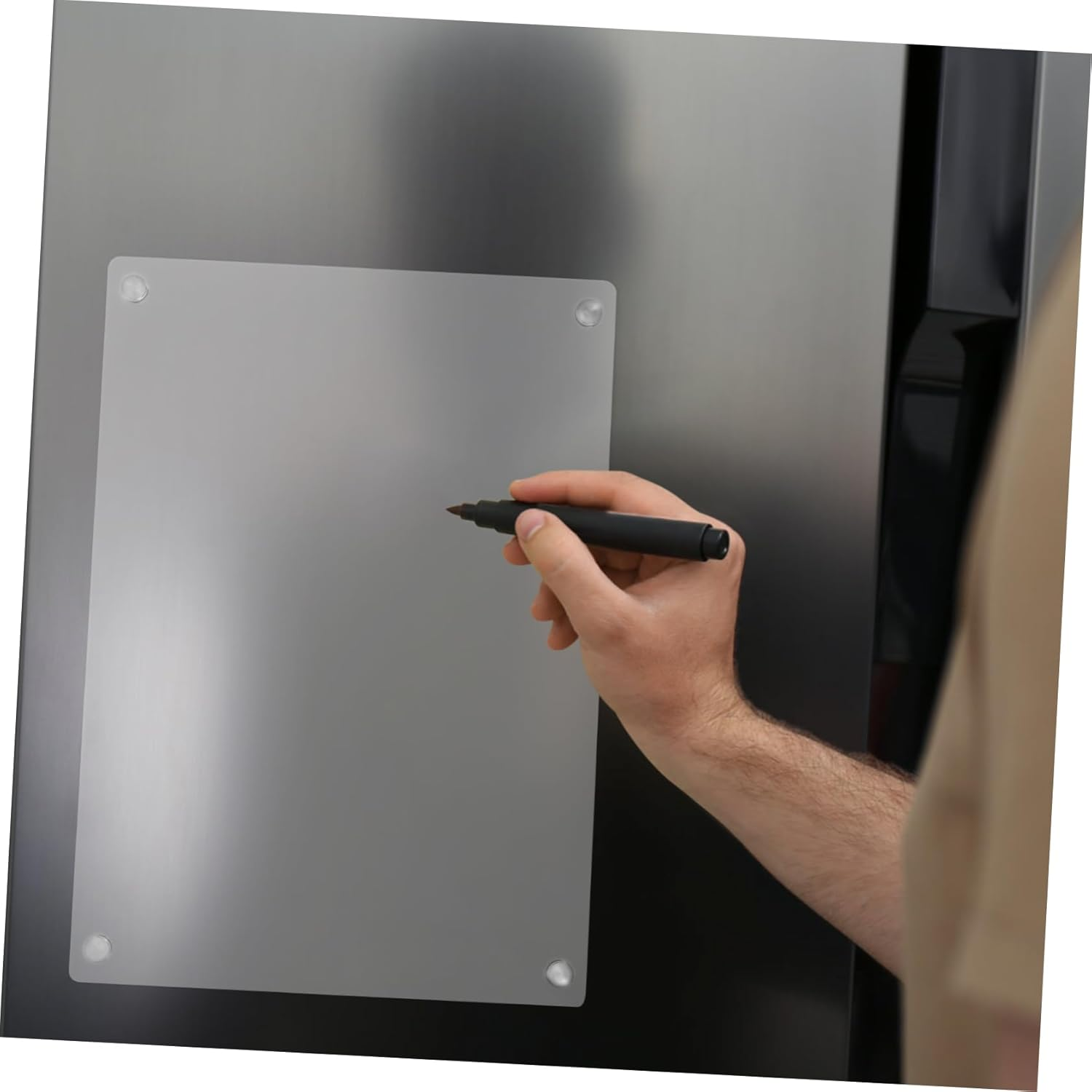COHEALI Acrylic Fridge Dry Erase Board Magnetic Message Board Practical Planning Board Erasable Surface image number 3