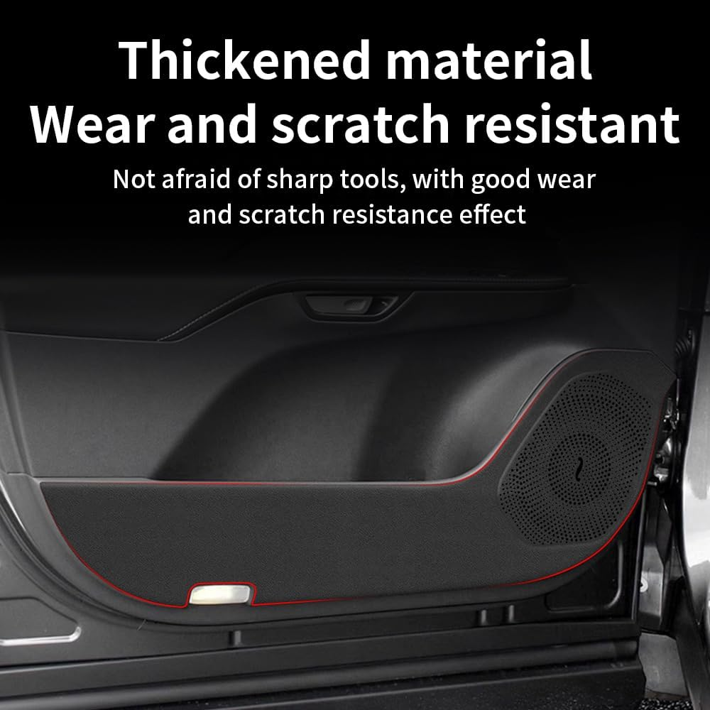 LUNQIN Car Door anti Kick Pad for 2023 2024 Lexus RX 350 350H 500H Accessories Protector Mat Dirty Collision Stickers Inner Decorative