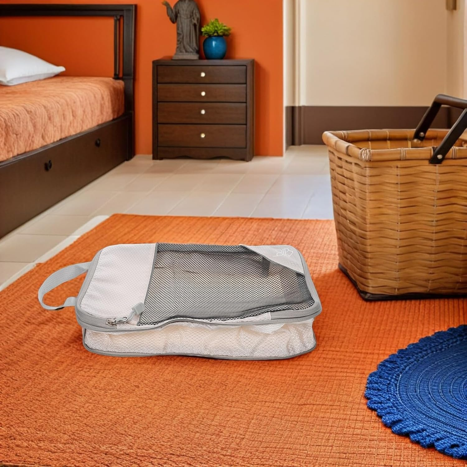 PACKOVE 3PCS Travel Expandable Compression Packing Cubes Lightweight Luggage Organizers for Clothes Shoes Toiletries Efficient Space Management image number 4