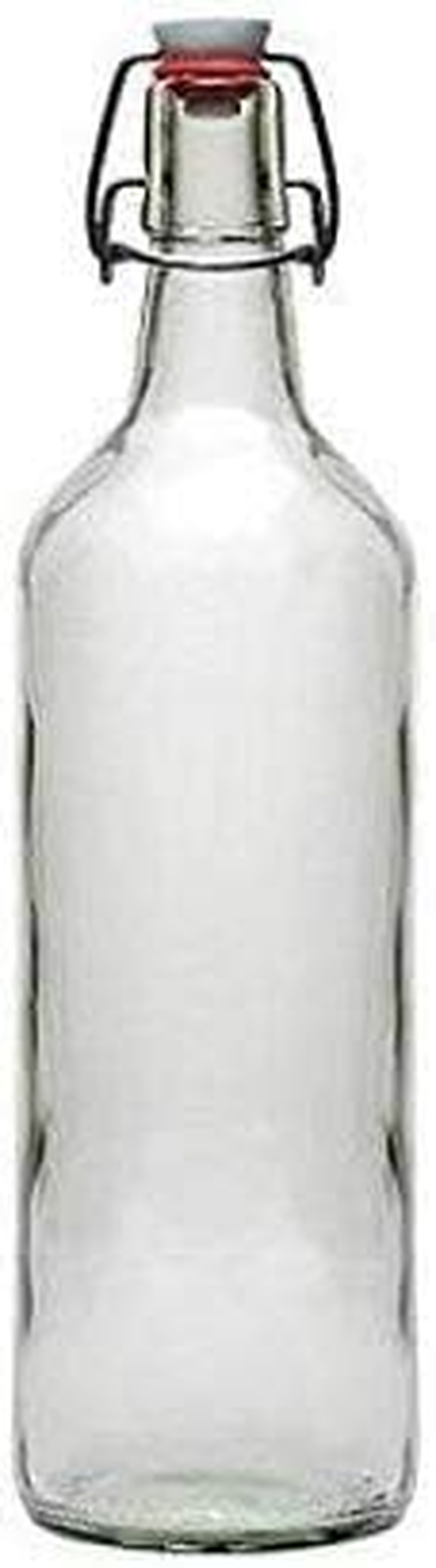 Viva Haushaltswaren 4 Glass Bottles 1 L with Swing Tops for Self-Filling Incl. a White Filling Funnel Diameter 12 CM image number 6