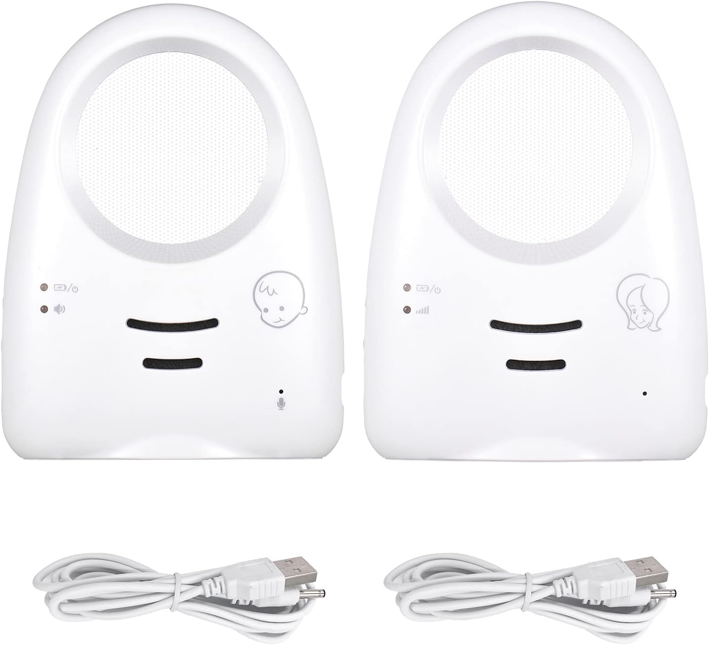 Portable 2.4Ghz Wireless Digital Audio Monitor with Crystal Clear Cry Detection and Nightlight for Parents with Young Children