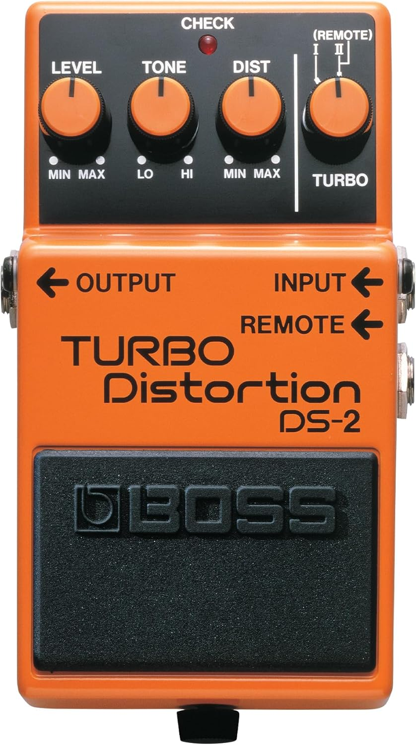 BOSS DS-1 Distortion Pedal, Classic Tones for All Types of Music, the Benchmark in Guitar Distortion, Orange