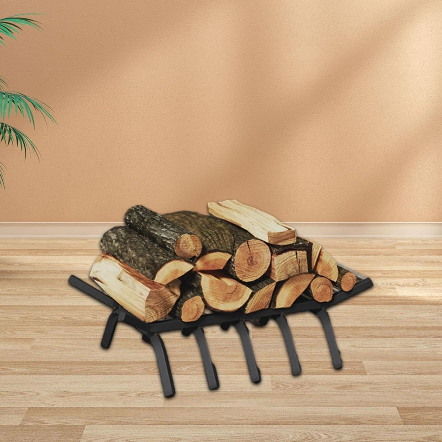 Firewood Rack Organizer Fireplace Log Grate for Indoor Fireplaces Firepit image number 5