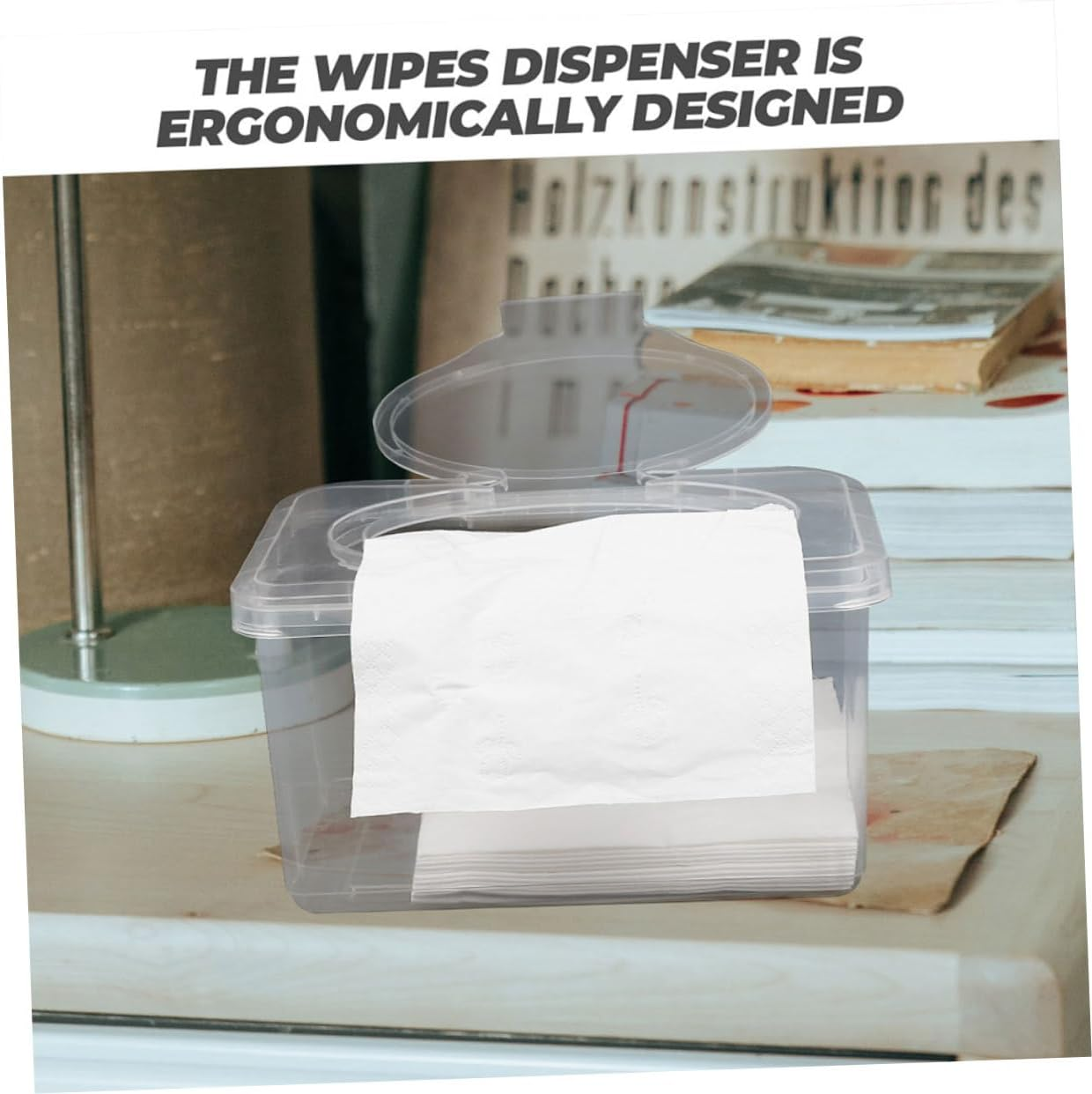 LABRIMP Refillable Wipes Tub Dispenser Reusable Wipes Case for Baby Diaper Holder image number 6