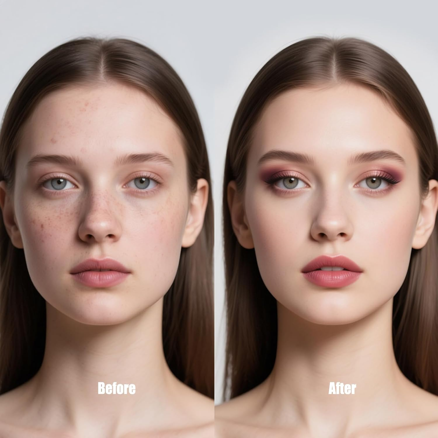 Eyeshadow Tool - Makeup Template - Silicone Quick Eyeshadow Guide Tool - for Women Girls Foundation Brushes Beginners Stylist - Blue image number 2