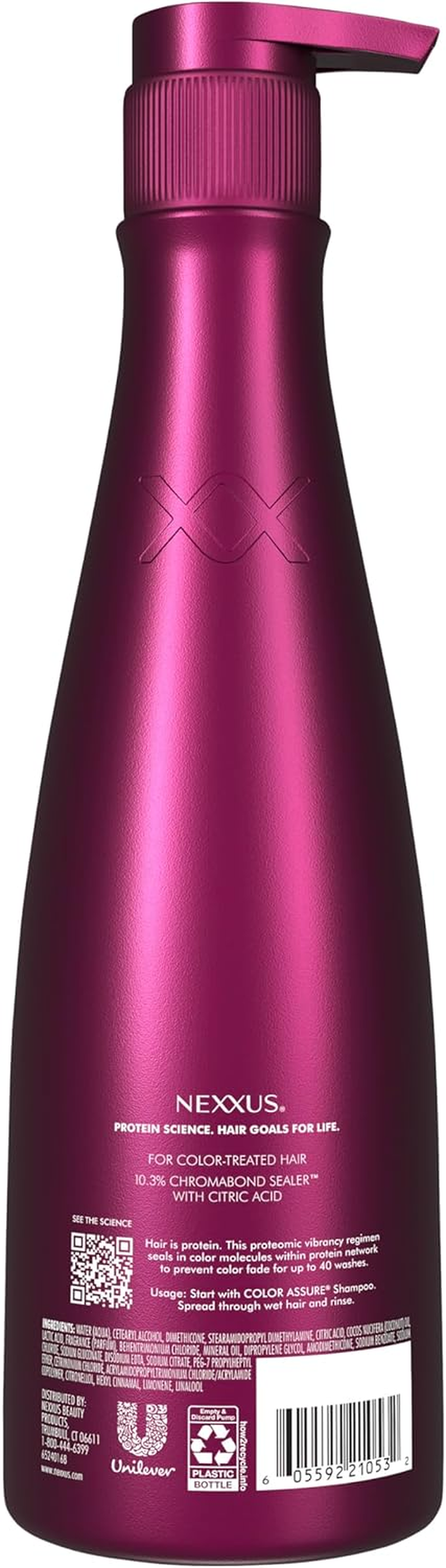 Nexxus Color Assure Rebalancing Shampoo 13.5 Oz Assure 13.5Oz Pink Bottle
