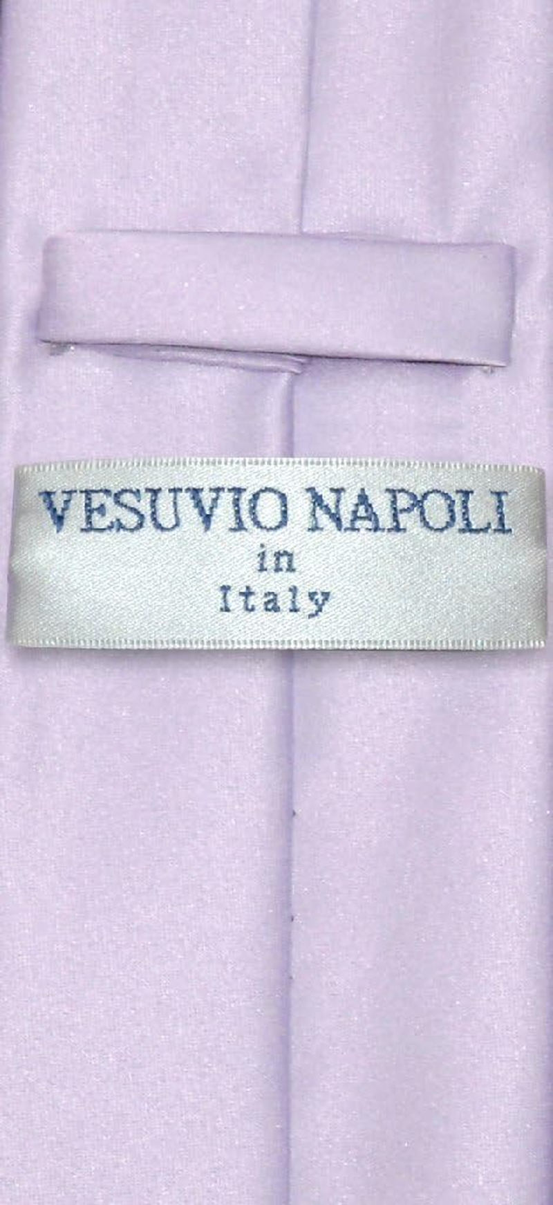 Vesuvio Napoli Narrow Necktie Skinny Lavender Purple Men'S Thin 2.5" Neck Tie, Lavender, One Size image number 1