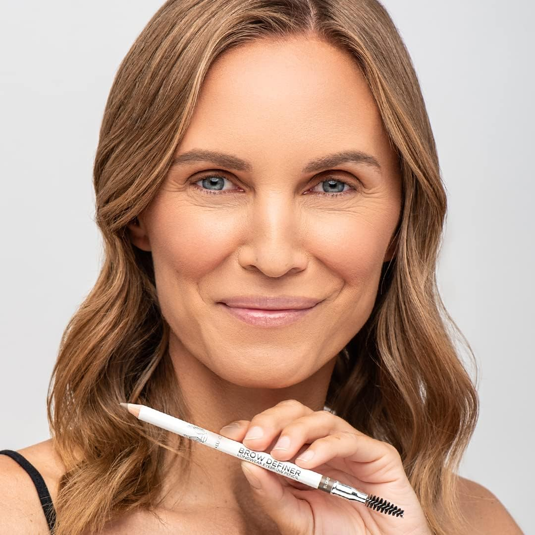 Brow Luxe Definer Pencil by Luscious Cosmetics. Sweat-Proof Eyebrow Pencil. Vegan and Cruelty Free. (Taupe) image number 3