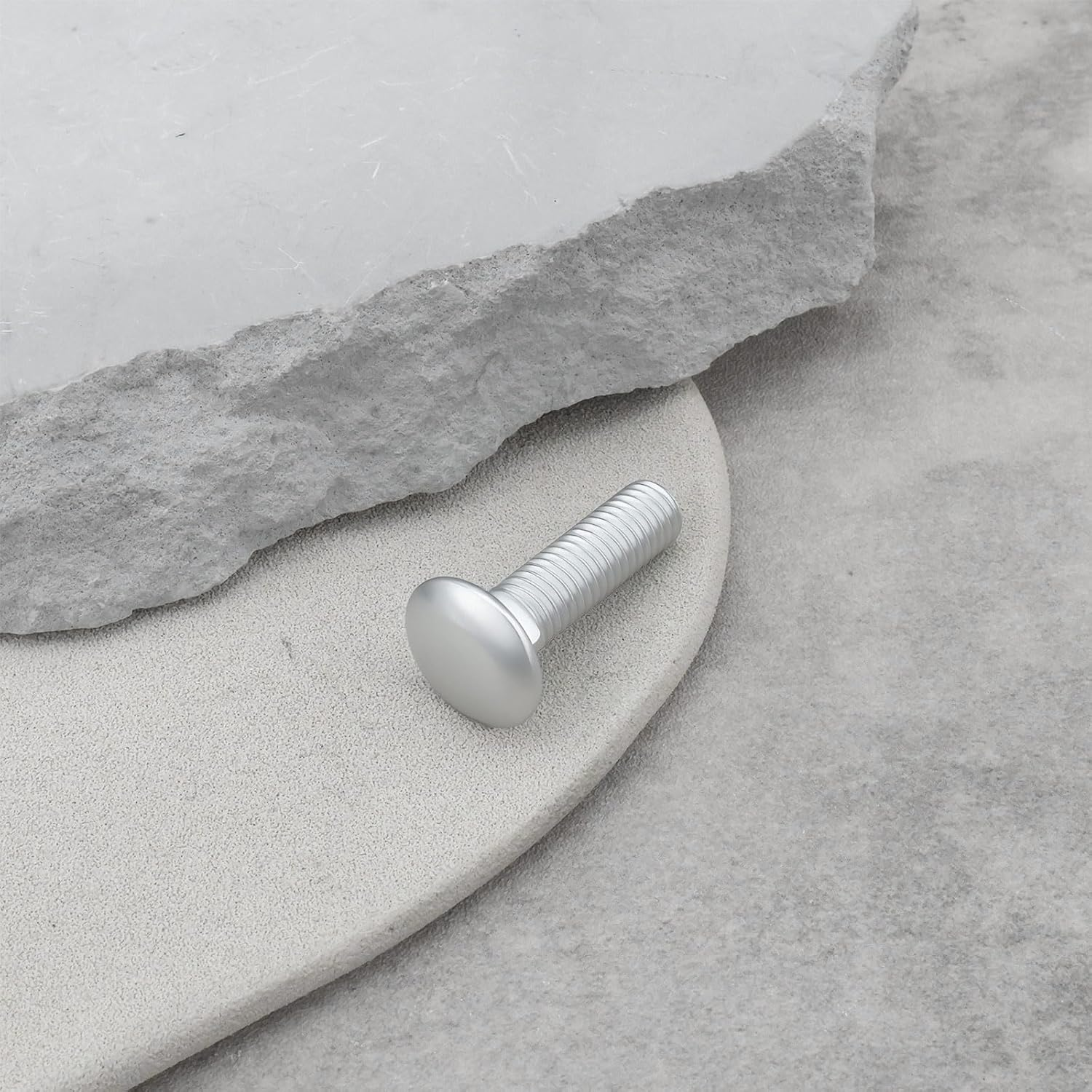 SG Store 4Pcs Car Collision Avoidance Bumper Chrome Screw M8X30Mm 113707191B Compatible with VW Kaefer image number 3