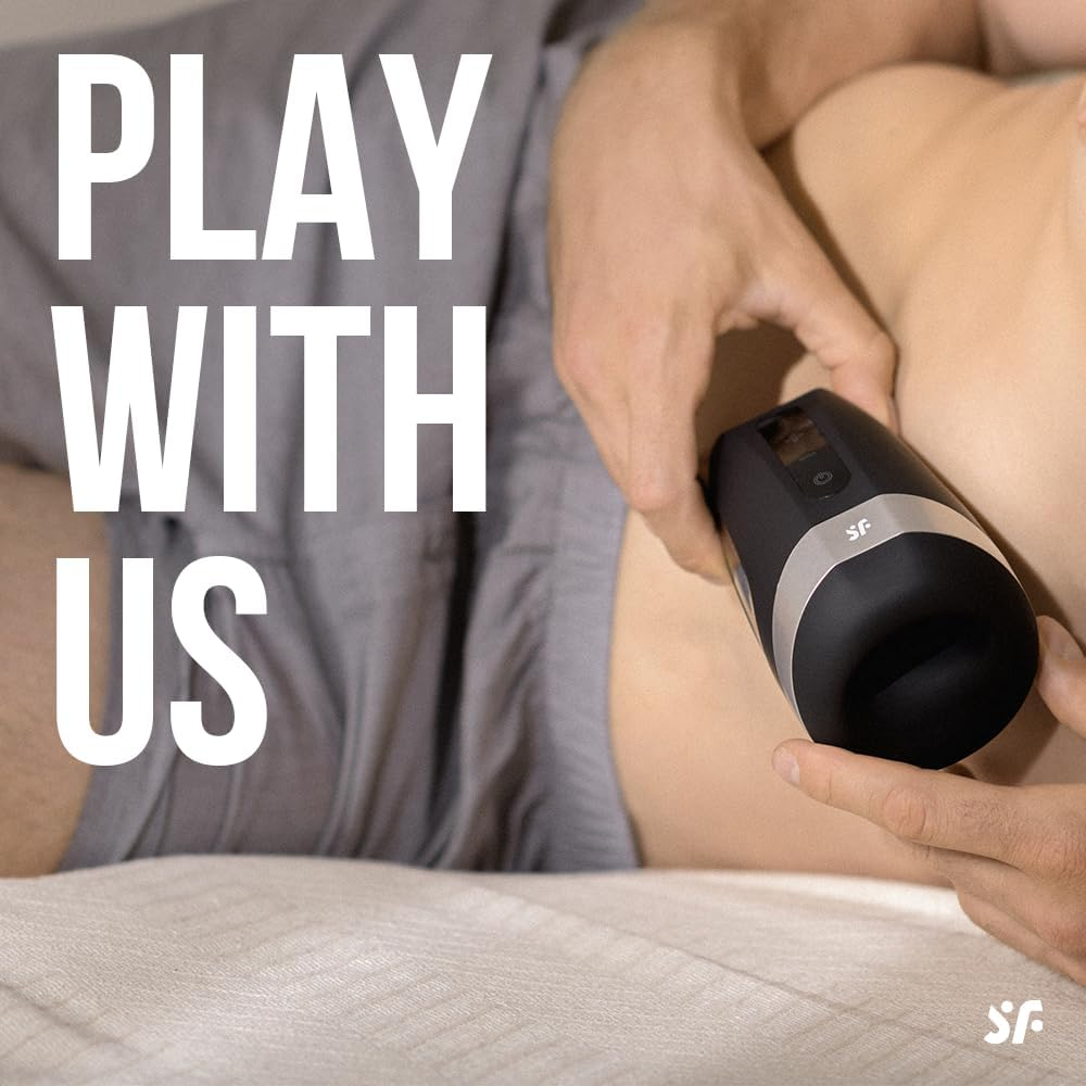 Satisfyer Men Vibration Heat, Black image number 5