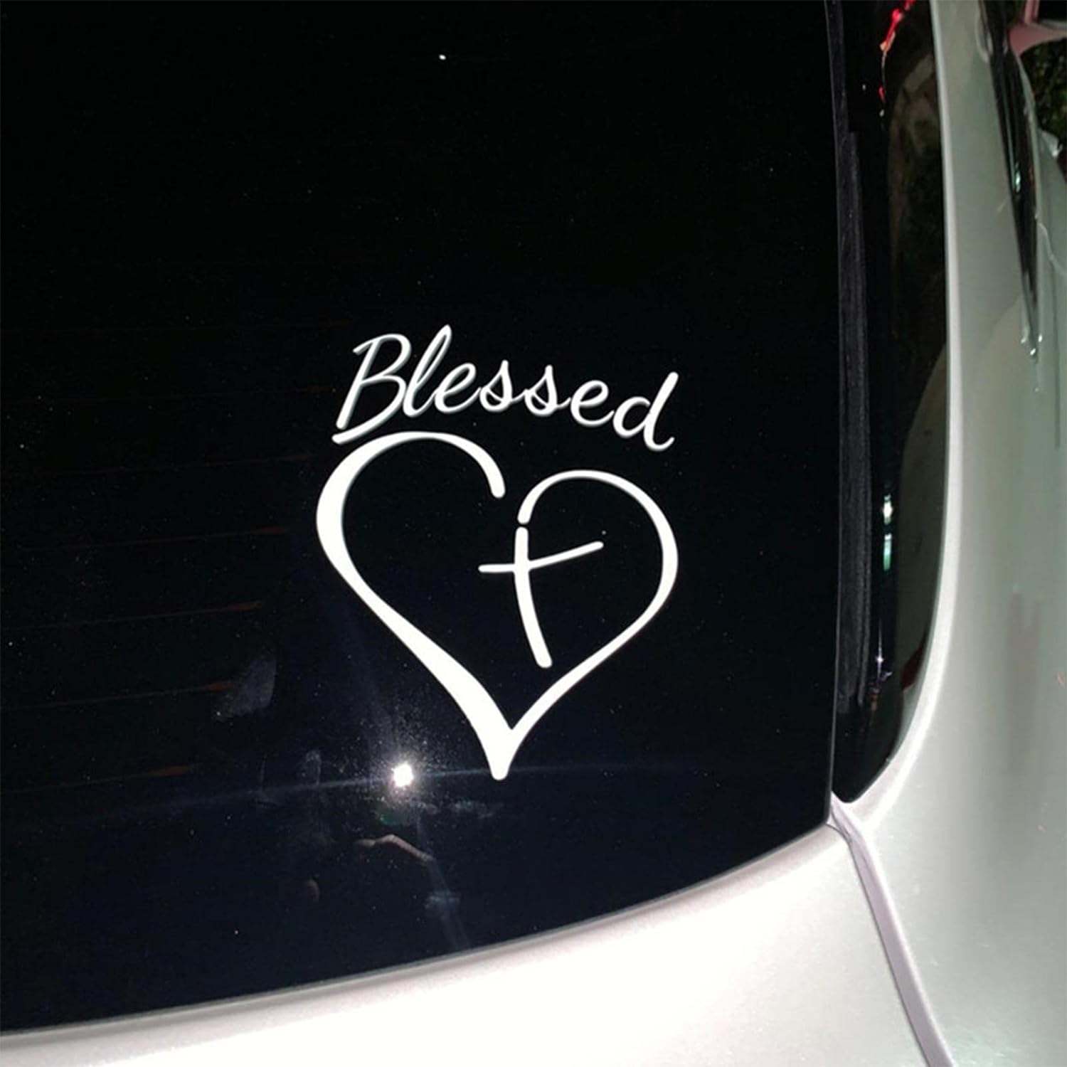 Jesus Cross Sticker for Car,Christian Decal Sticker Love Heart Car Decal Stickers | Love Heart Car Decal Sticker Easy to Apply for Beauty Your Car Astray image number 6
