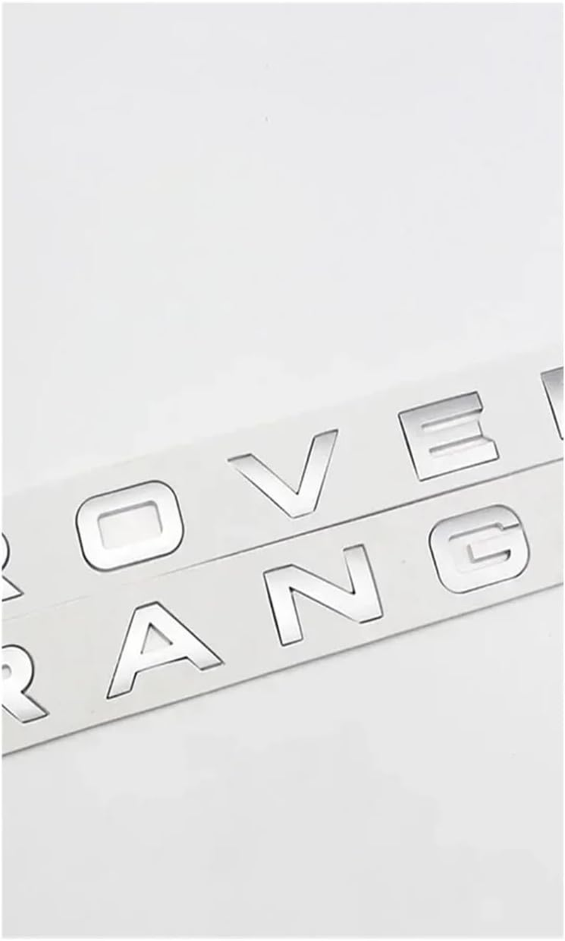 AQXYWQLL 3D Car Trunk Badge Front Hood Bonnet Emblem Logo Compatible with Sport Evoque Letters Sticker L320 L322 L494 L405 Accessories(Matte Silver) image number 3