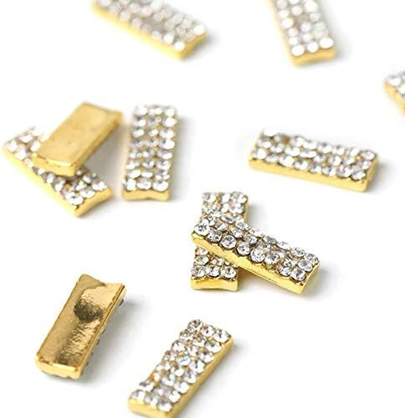HANGQINGHENG 10 Nail Rhinestone Accessories Alloy 3D Nail Decorations