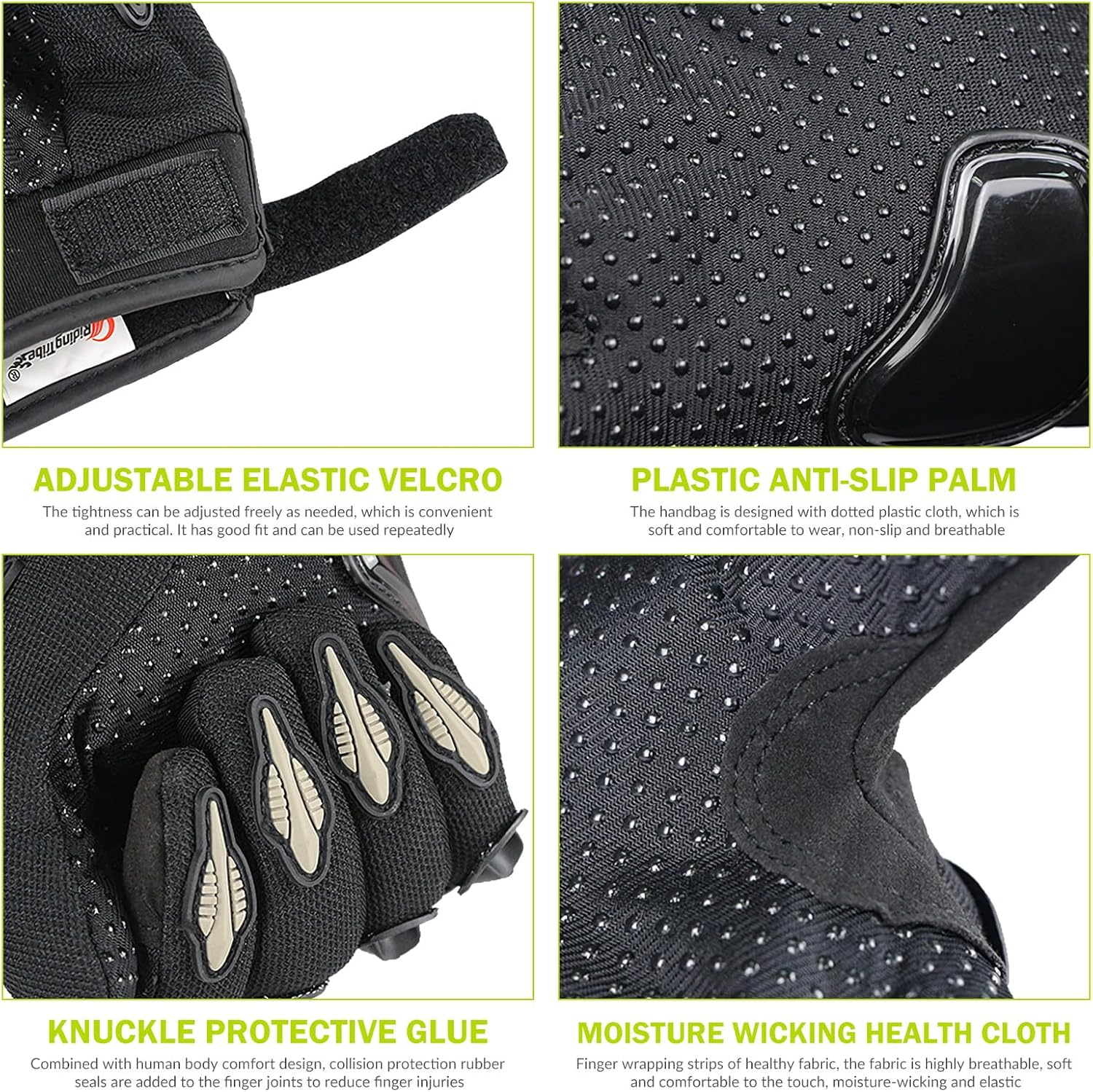 Motorcycle Gloves Winter Cold Weather Warm Touchscreen Waterproof Windproof Protective Gear Motorcycle Gloves for Men and Women, Full Finger Motorbike Gloves