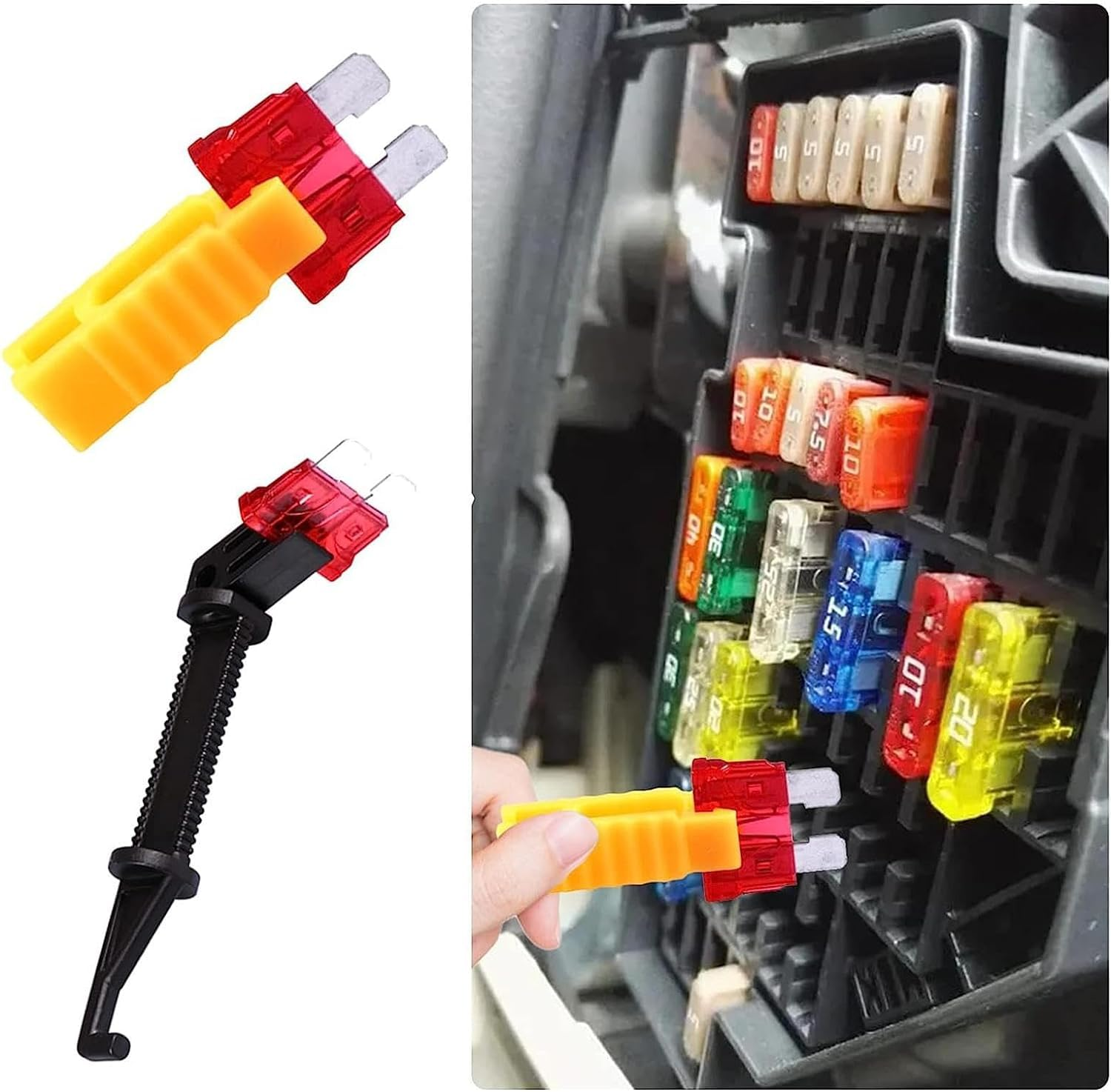 Fuse Puller Pliers Mini Fuse Extractor Pullers, 8Pcs Fuse Puller Extraction Tool Car Automobile Fuse Clip Tool Fuse Removal Tool,Car Fuse Puller Car Extractor Car Fuse Puller Extraction Tool for Car