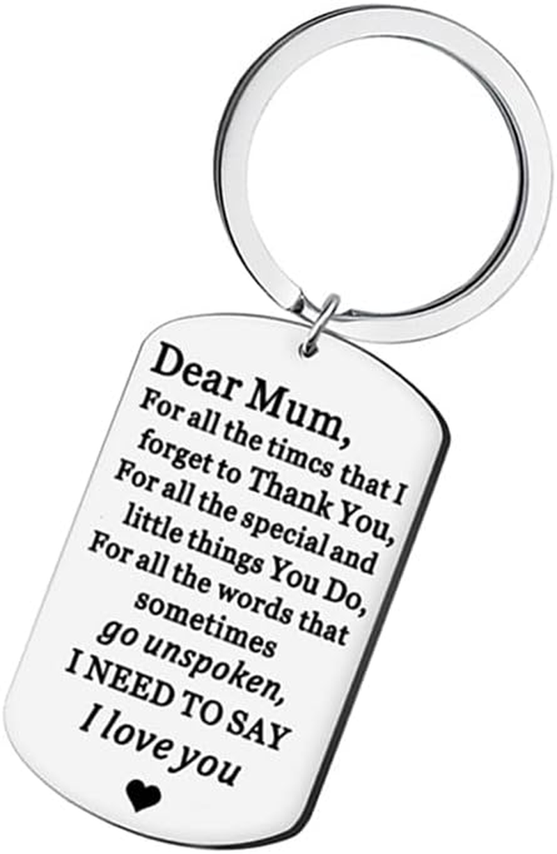 Mama Keychain Gifts for Mom & Mum - I Love You Best Mommy Ever - Christmas & Birthday Gifts from Daughter & Son image number 3