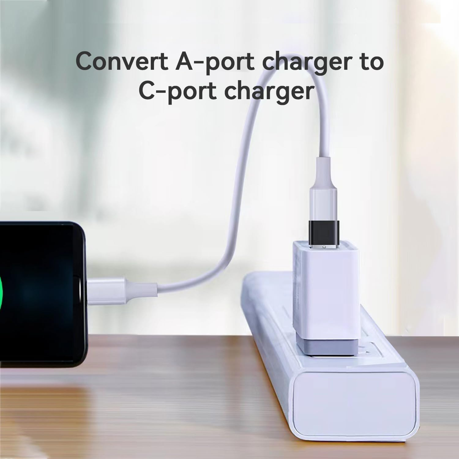 USB to USB-C Adapter, (3 Packs) Charging and Data Converter Type C Female to Type a Male, Compatible with Iphone 15/14/13/12 plus Pro Max Mini, Ipad Pro Air, Mac, Laptop, Galaxy S23/S22/S21 image number 2