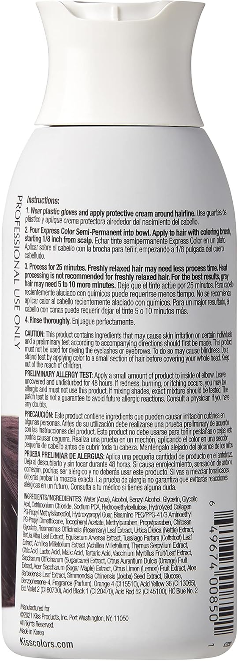 KISS Express Color #K99 Semi- Permanent Jet Black 3.5 Ounce image number 3