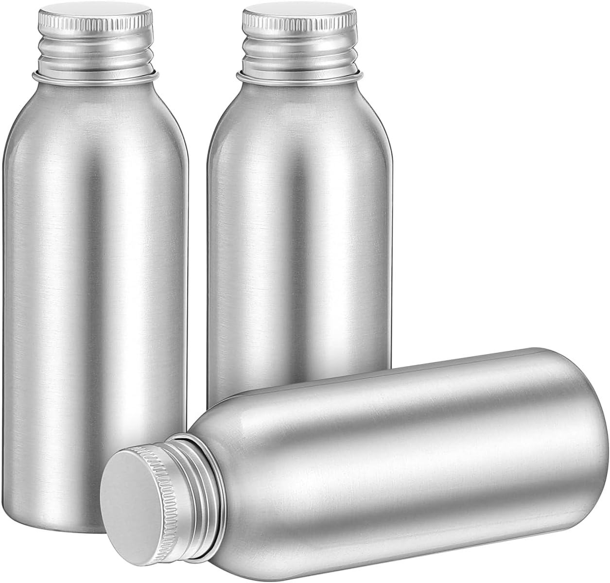 3Sets 100Ml Aluminium Travel Bottles Empty Metal Travel Bottles with Cap for Toiletries Lotion Shampoo Cosmetic Essential Oils image number 6