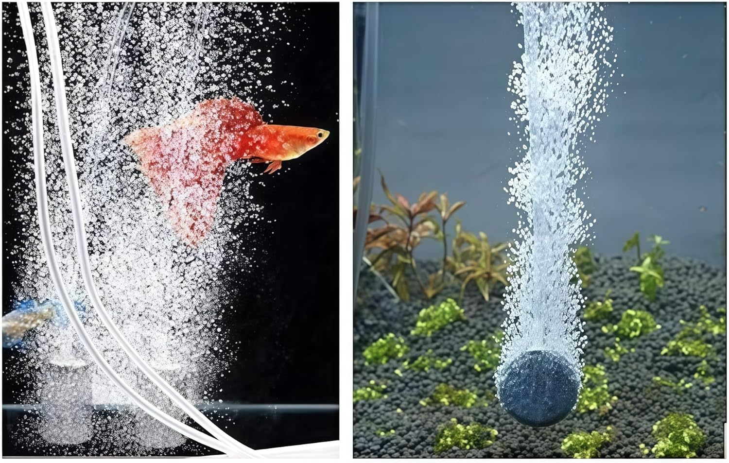 6 Pcs Air Stone, 1.6 Inch Cylinder Airstones Diffuser, Fish Tank Bubbling Release Aerator, Hydroponics Air Pump Aquarium Air Pump Fish Tank Aerator Diffuser Hydroponics Cylinder image number 4