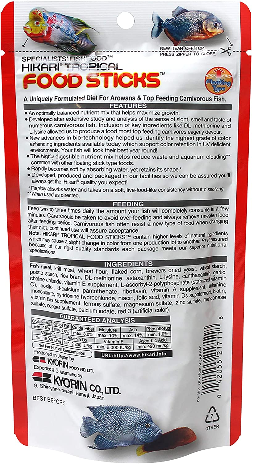 Hikari Tropical Food Sticks 250G