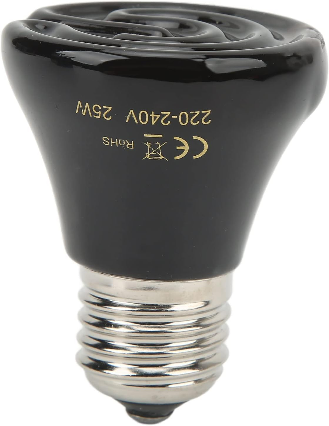 Reptile Ceramic Heating Lamp for Heat Preservation - Pig Lizard Lamp with Durable 25W Black Ceramic Heat Source image number 6